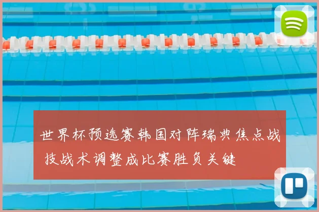 世界杯预选赛韩国对阵瑞典焦点战 技战术调整成比赛胜负关键