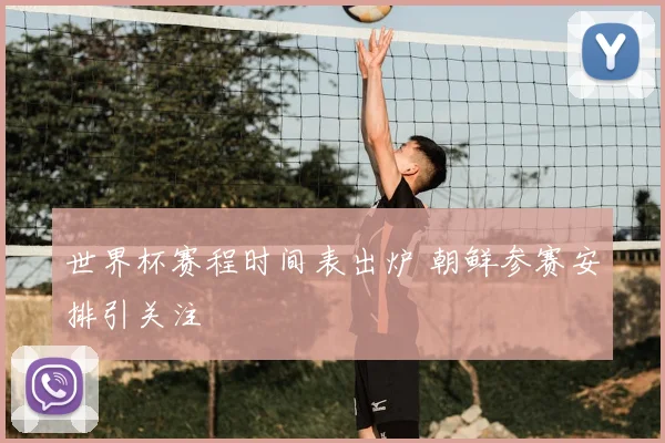 世界杯赛程时间表出炉 朝鲜参赛安排引关注